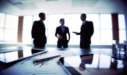 Business people consulting